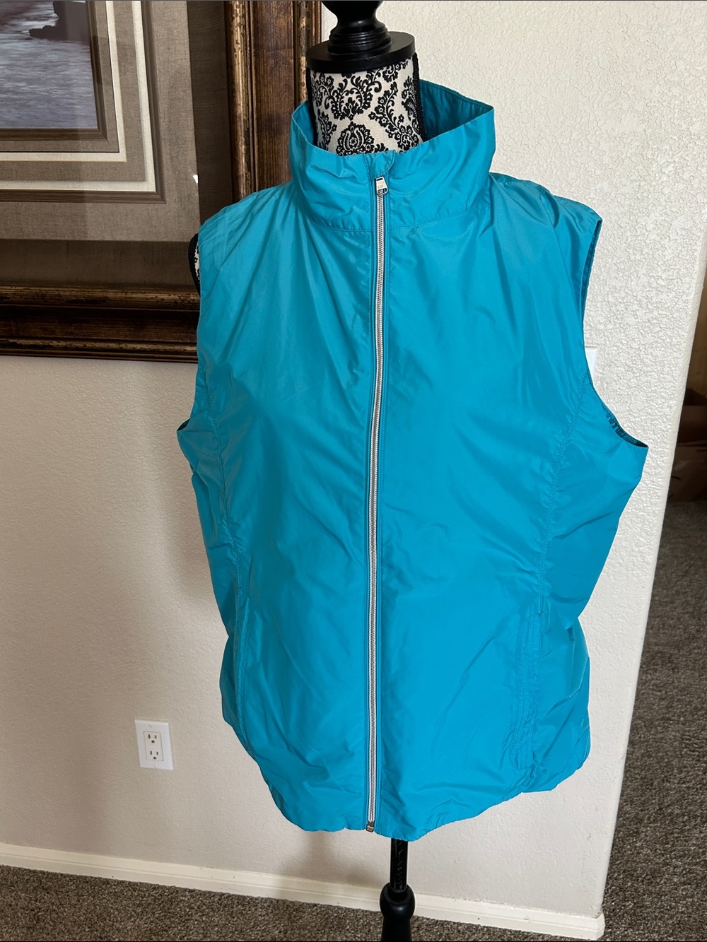 Ralph Lauren Golf Bright Turquoise Lightweight Zip-Up Vest